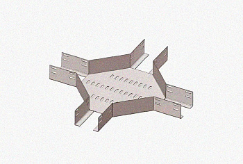 Лоток крестообразный глухой КМГ 200х80 УХЛ1, горячее цинкование S1,5