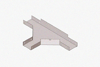 Лоток тройниковый замковый перфорированный ОТЗ 100х80 УХЛ1, горячее цинкование, S1,5