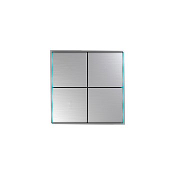 Donel Сенсорный кнопочный модуль KNX, 4/8 группы, глянцевое серебро. Серия устройств: DKNX