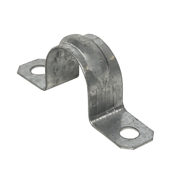 Скоба металлическая двухлапковая d21-22 мм (10 шт) PROxima EKF