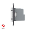 Розетка ZigBee (Wi-Fi) с з/з с защитными шторками 16A, цвет белый (механизм) Livolo