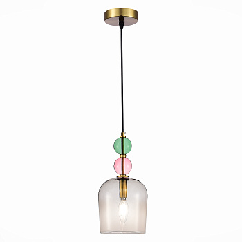 Светильник подвесной Золотистый/Розовый E14 1*40Вт SL2000.223.01 ST LUCE