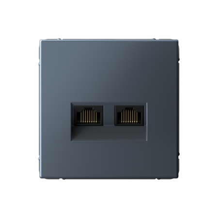 ARTGALLERY РОЗЕТКА двойная компьютерная RJ45+RJ45, кат.6А, механизм, ГРИФЕЛЬ Systeme Electric
