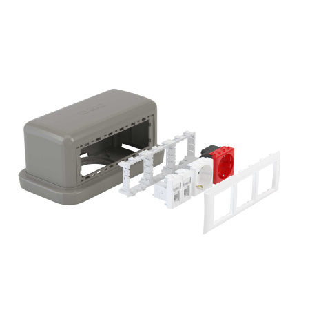 Напольная башенка BUS, 12 модулей, серая DKC