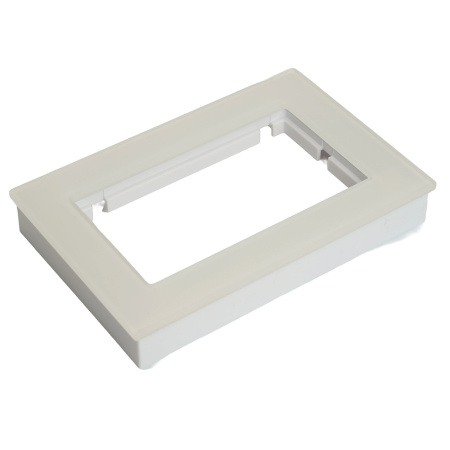 Рамка 2-местная (без перемычки), стекло, STEKKER, GFR00-7012-01, серия Катрин, белый B