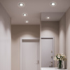 Св-к встр.с белой LED подсветкой Feron CD4046 потолочный GX53 без лампы, прозр., хром