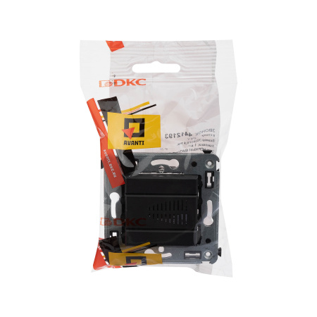 Звонок в стену, "Avanti", "Черный матовый" DKC