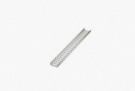 Лоток замковый перфорированный ЛМЗ 100х50х3000 У3, окрашенный, S1,5