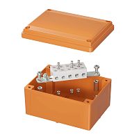 Коробка пластиковая FS с гладкими стенками и клеммниками, IP56, 150х110х70 мм, 5р, 450V, 30A, 16 мм2 DKC