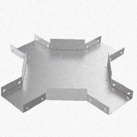 Лоток крестообразный замковый глухой КМЗГ 200х50 УТ1,5, горячее цинкование, S0,8