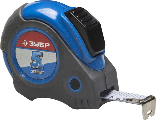 Профессиональная рулетка Автостоп 5м х 19мм ЗУБР