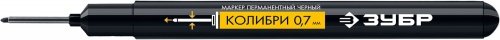 Перманентный маркер, 0.7 мм экстратонкий, черный, Колибри, серия Профессионал ЗУБР