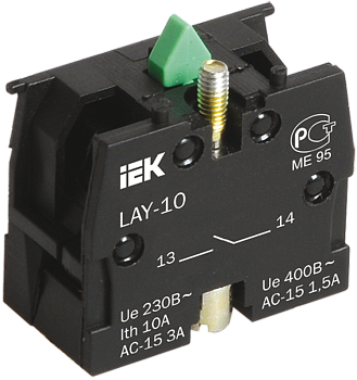 Контактный блок 1з для серии LAY5 IEK