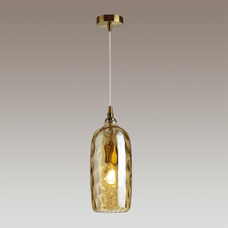 Подвес E27 60W SITORA янтарный/бронзовый ODEON LIGHT
