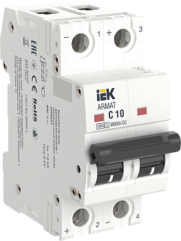 Выключатель автоматический ВА МОД M06N-DC 2П C 10А ARMAT IEK