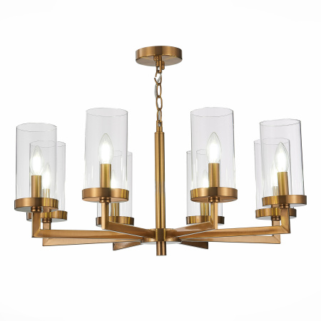 Люстра подвесная Латунь/Прозрачный E14 8*40Вт SL1171.303.08 ST LUCE