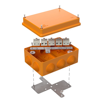 Коробка огнестойкая для о/п 40-0310-FR6.0-10 Е15-Е120 150х110х70 RAL2004 Промрукав (6 шт/уп)