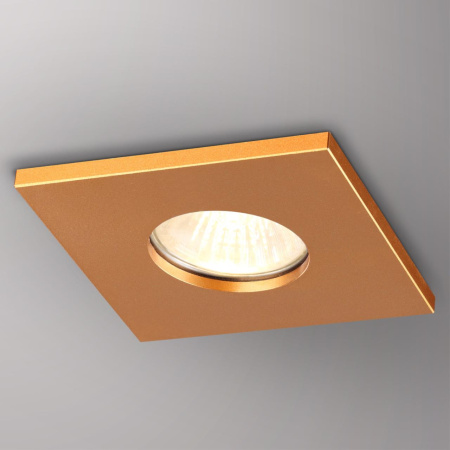 Св-к встр.влагозащ.IP44 GU10 50W 220V AQUA матовое золото B NOVOTECH