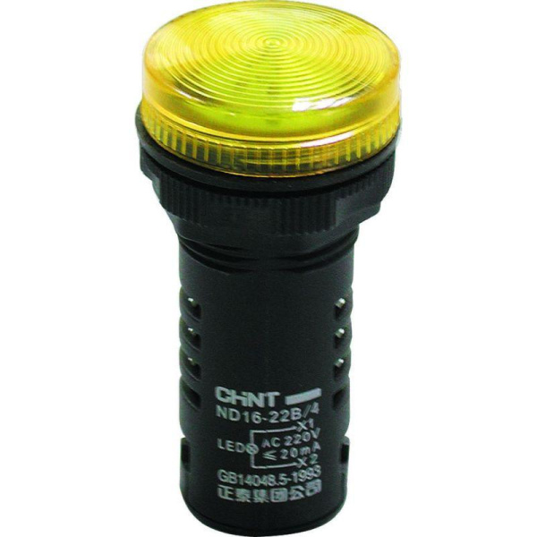 Индикатор ND16-22B/2 желтый AC/DC110В (R) CHINT