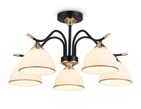 Подвесной светильник TR3162/5 BK/FGD черный/золото E27/5 max 60W D580*300 Ambrella Light