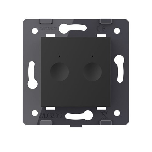 Двухклавишный сенсорный выключатель Module, цвет черный (механизм) Livolo фото 2