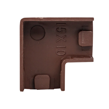 Поворот 90 гр, (15х10) (4 шт) темное дерево EKF-Plast