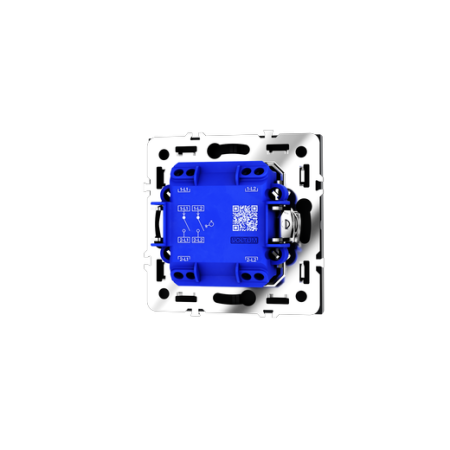 Выключатель с самовозвратом встраиваемый Voltum S70 двухклавишный 10А, (графит)
