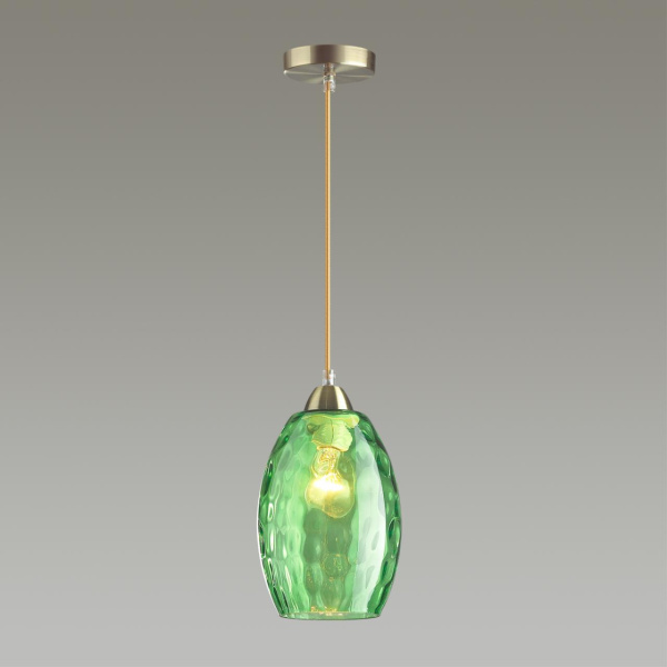 Подвес E27 60W 220V SAPPHIRE античная бронза,зеленый LUMION
