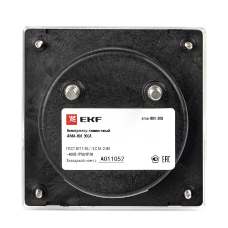Амперметр AMA-801 аналоговый на панель (80х80) круглый вырез 300А трансф, подкл, EKF