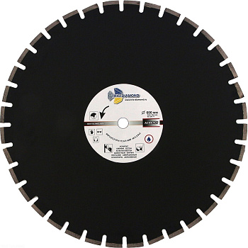 Диск алмазный отрезной 600*25,4*12 Асфальт Серебряная пайка GA777 Trio-Diamond