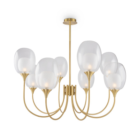 Подвесной светильник 8*E14 60Вт Латунь IP20 Aura MOD016PL-08BS Maytoni