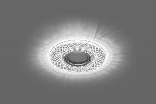 Снят Светильник встраиваемый с белой LED подсветкой Feron CD970 потолочный MR16 G5.3 прозрачный фото 5