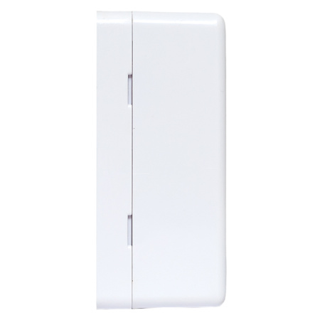 Корпус настенной розетки TERACOM PRO на 2 модуля Keystone со шторками и маркерами белый EKF