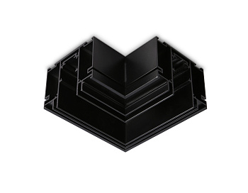 Коннектор угловой для шинопровода Magnetic 48V в натяжной потолок GL3392 BK черный Ambrella Light