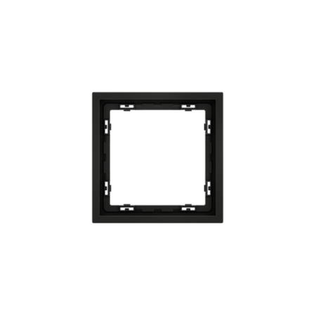 Рамка пластиковая Voltum S70 на 1 пост, (черный матовый)