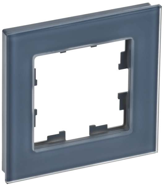 BRITE Рамка 1-мест. РУ-1-2-Бр стекло маренго матовый IEK