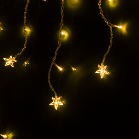 Гирлянда бахрома 1,8*0,5 м IP20 (100-002 теплый белый) Eurosvet