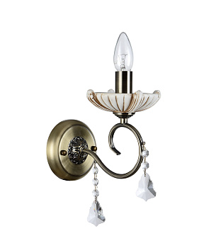 Бра 1*E14 60Вт Бронза IP20 Shell FR2014-WL-01-BZ Freya