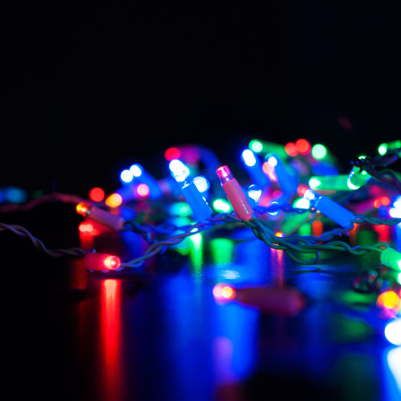 Гирлянда бахрома мульти 3*0.6 м IP65 (100-101) Eurosvet