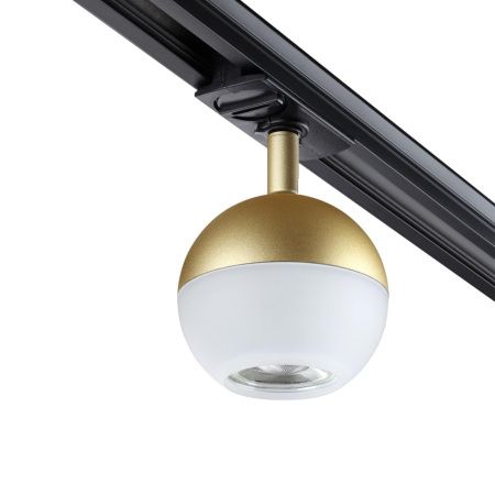 Св-к трековый однофазный IP20 GU10 9W 220V GARN матовое золото NOVOTECH