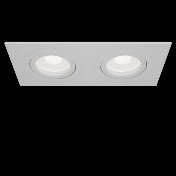 Встраиваемый светильник 2*GU10 50Вт Белый IP20 Atom DL024-2-02W Technical