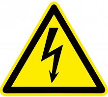 Знак пластик "Опасность поражения электрическим током" (Молния) W08 (150х150мм) PROxima EKF