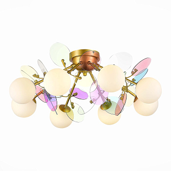 Люстра потолочная Золотистый/Разноцветный G9 8*5Вт SLE2502-202-08 EVOLUCE