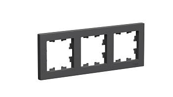ATLASDESIGN Рамка 3-постовая универсальная базальт Schneider Electric