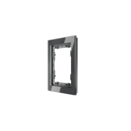 Рамка стеклянная Voltum S70 на 1 пост, (графит, стекло)