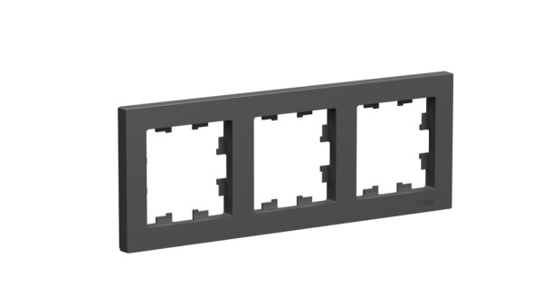 ATLASDESIGN Рамка 3-постовая универсальная базальт Schneider Electric