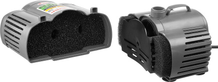 Насос фонтанный, ЗНФГ-33-2.5, для грязной воды, напор 2,5 м, насадки: колокольчик, гейзер, каскад, 50 Вт, 33 л /мин ЗУБР