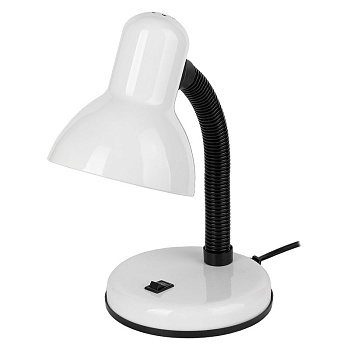 Светильник настольный под лампу е27 GTL-027-60-220 белый (глянец) на основании (800127) (1/24) General