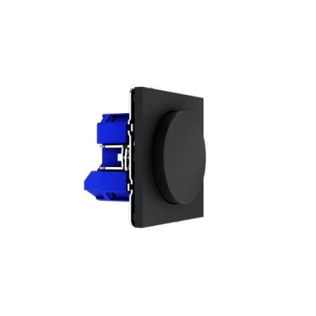 Светорегулятор встраиваемый Voltum S70 поворотно-нажимной 600 Вт, (графит)