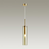 Подвес E14 1*40W KLUM золотой/янтарный ODEON LIGHT